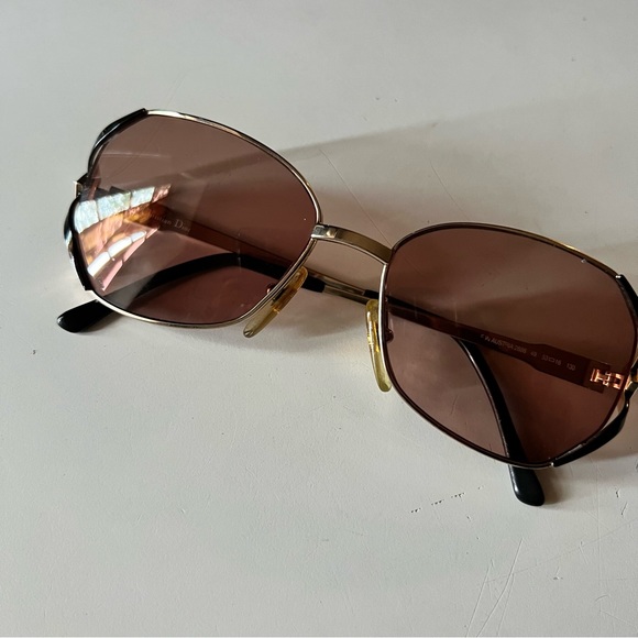 Dior Glasses Rhinestones on Gold frames Real Vintage - Picture 5 of 9